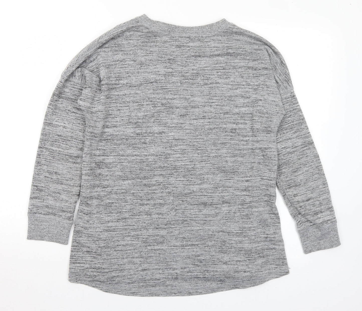 Womens UK Size 12 Peacocks Grey Pullover Jumper