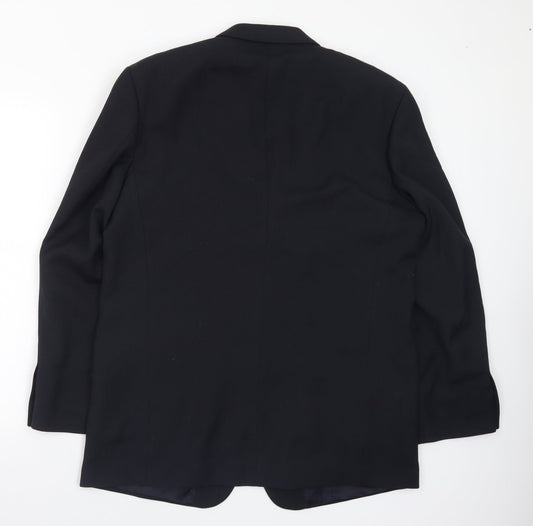 Mens UK Size 44 David Moss Regular Black Suit Jacket