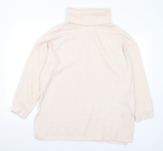 Womens UK Size L New Look Pink Pullover Jumper