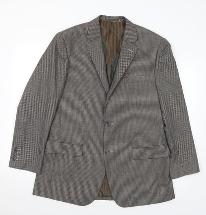 Skopes Mens Multicoloured Check Polyester Jacket Suit Jacket Size 40