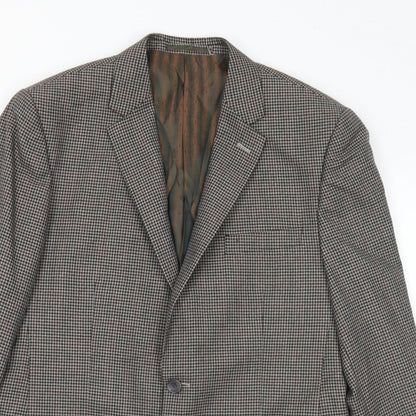 Skopes Mens Multicoloured Check Polyester Jacket Suit Jacket Size 40