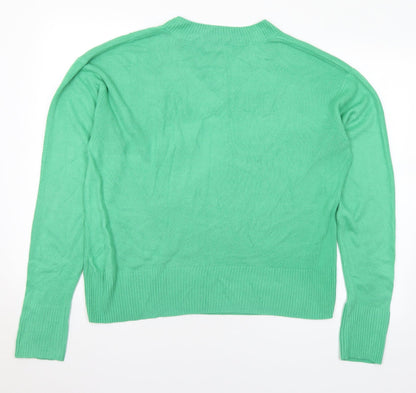 Womens UK Size 14 Marks and Spencer Green Pullover Jumper