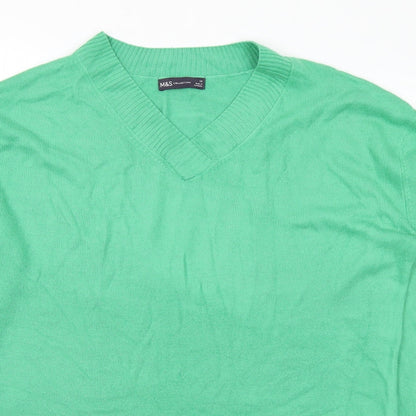 Womens UK Size 14 Marks and Spencer Green Pullover Jumper