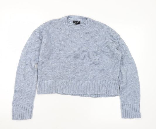 Womens UK Size S New Look Blue Pullover Jumper