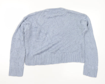 Womens UK Size S New Look Blue Pullover Jumper