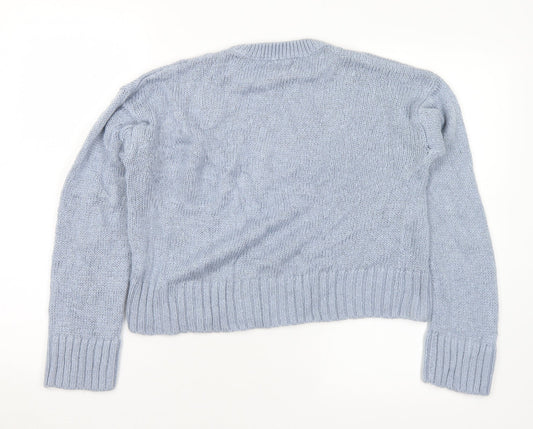 Womens UK Size S New Look Blue Pullover Jumper