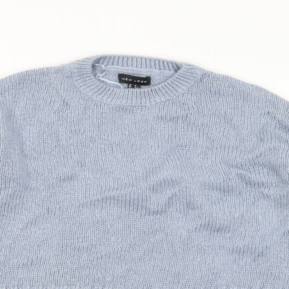 Womens UK Size S New Look Blue Pullover Jumper