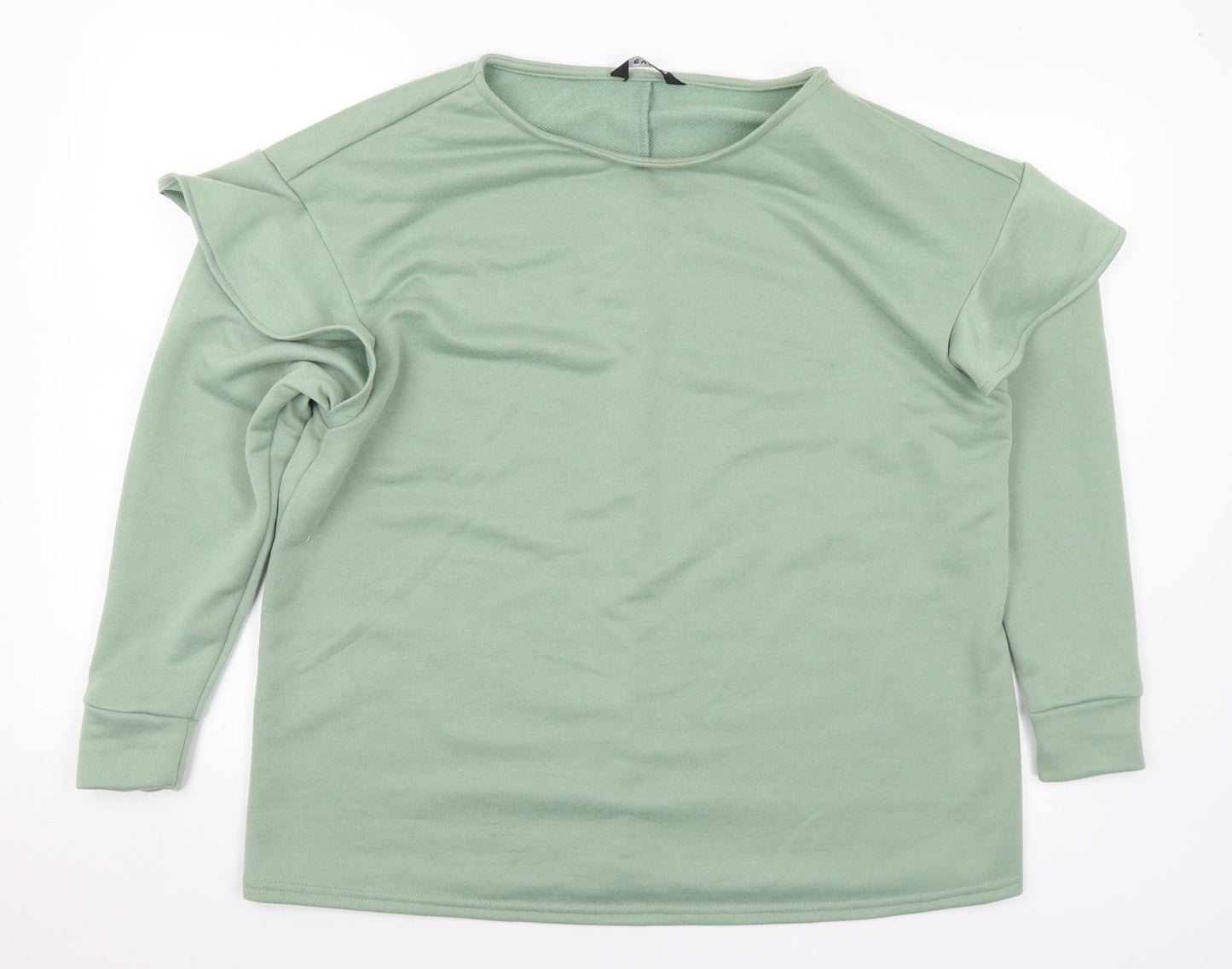 Evans Womens Green Polyester Pullover Sweatshirt Size 14