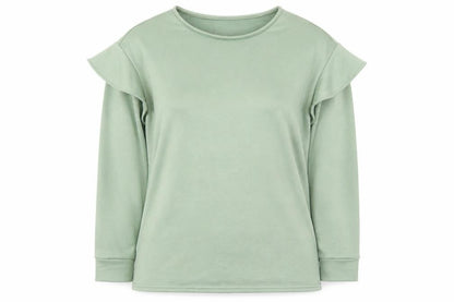 Evans Womens Green Polyester Pullover Sweatshirt Size 14