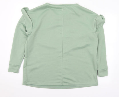 Evans Womens Green Polyester Pullover Sweatshirt Size 14
