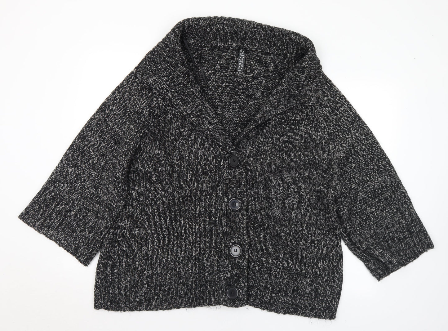 Womens UK Size 18 Preworn Grey Cardigan Jumper