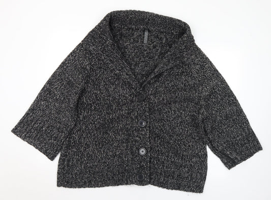 Womens UK Size 18 Preworn Grey Cardigan Jumper