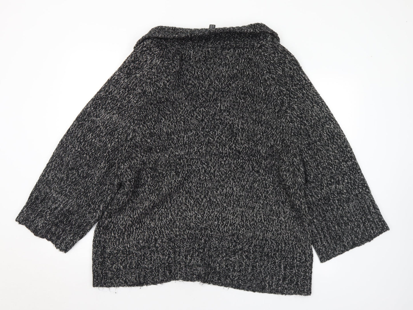 Womens UK Size 18 Preworn Grey Cardigan Jumper