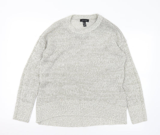 Womens UK Size S New Look Grey Pullover Jumper