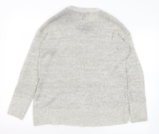 Womens UK Size S New Look Grey Pullover Jumper