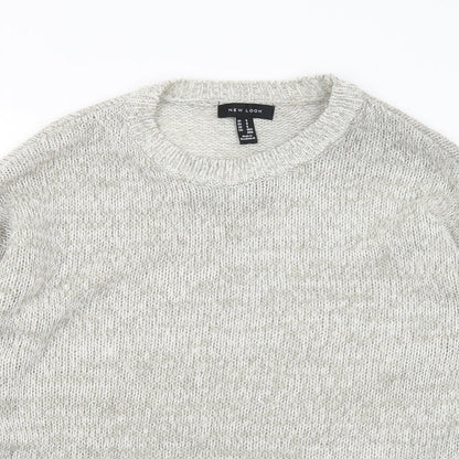 Womens UK Size S New Look Grey Pullover Jumper