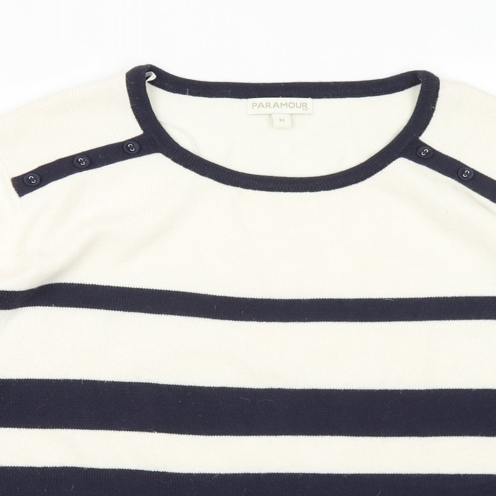 Womens UK Size M Paramour Blue Pullover Jumper