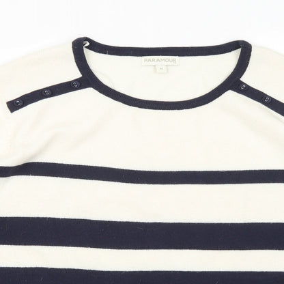 Womens UK Size M Paramour Blue Pullover Jumper