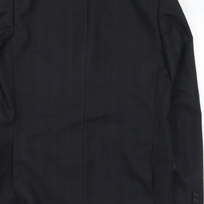 Maeson Mens Grey Plaid Wool Jacket Suit Jacket Size 41