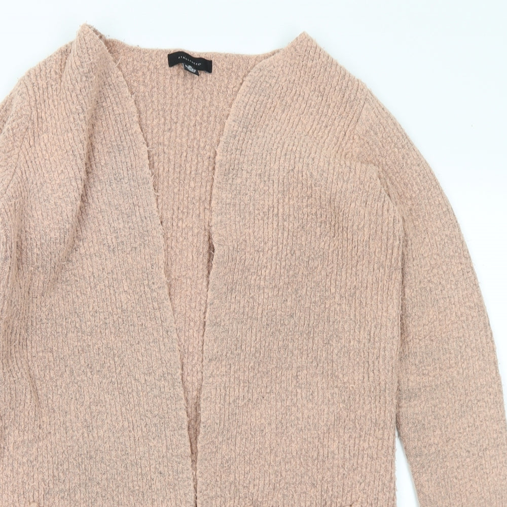 Primark Womens Pink V-Neck Acrylic Cardigan Jumper Size 10 - 10-12