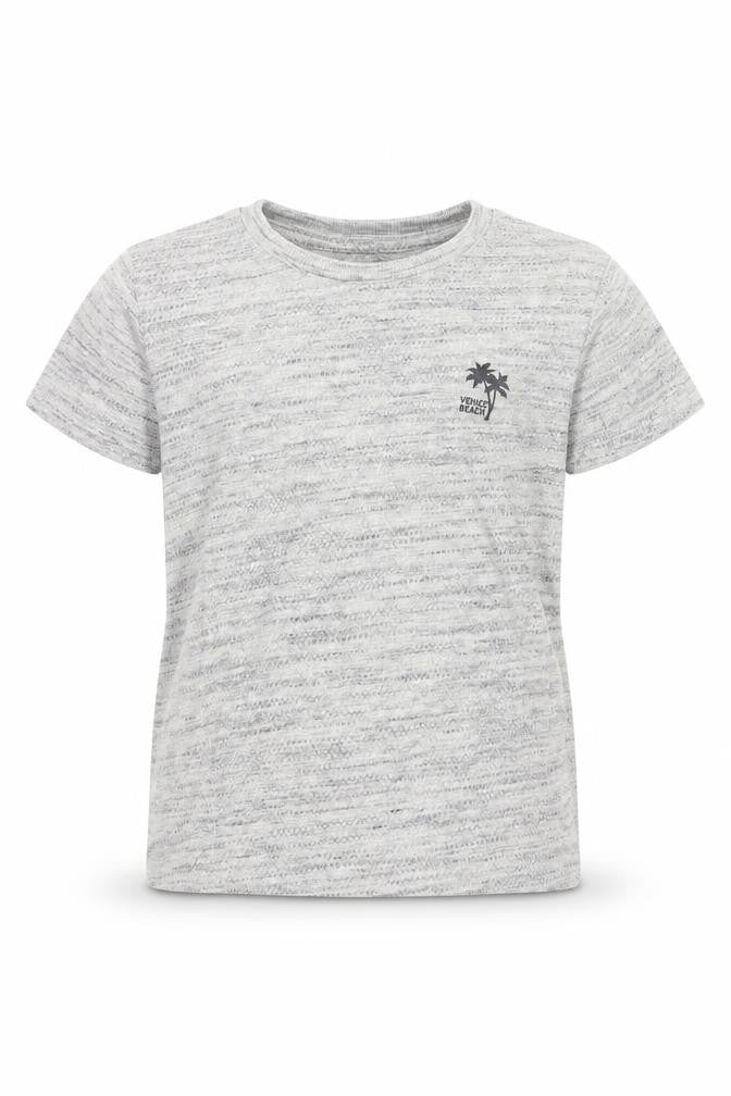 Matalan Boys Grey Cotton Basic T-Shirt Size 4 Years Round Neck