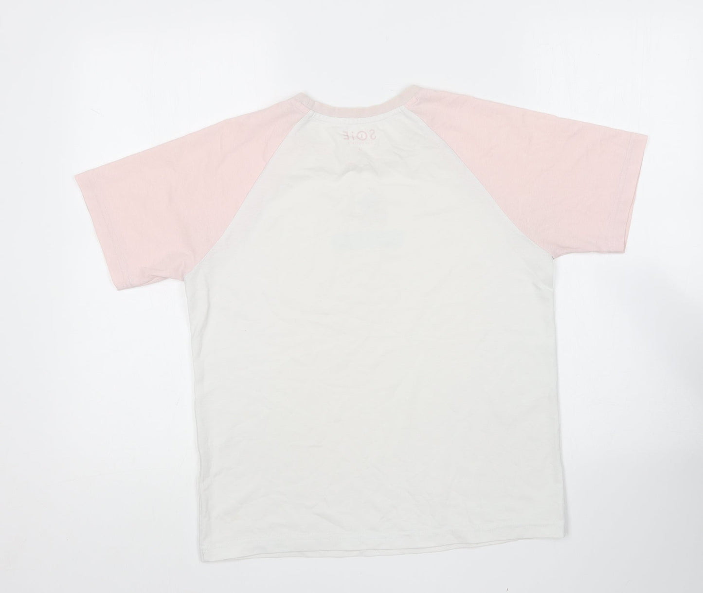 Soie Girls Multicoloured Cotton Basic T-Shirt Size 13 Years Round Neck