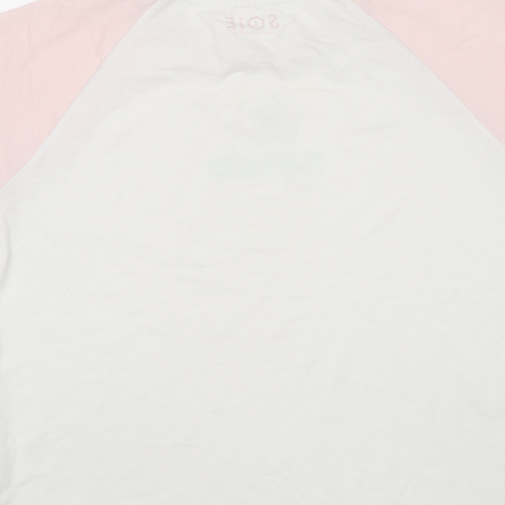 Soie Girls Multicoloured Cotton Basic T-Shirt Size 13 Years Round Neck