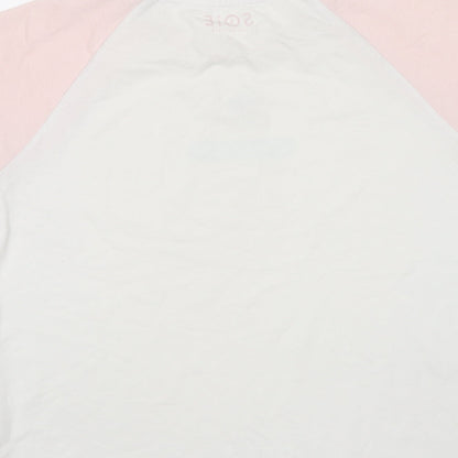 Soie Girls Multicoloured Cotton Basic T-Shirt Size 13 Years Round Neck