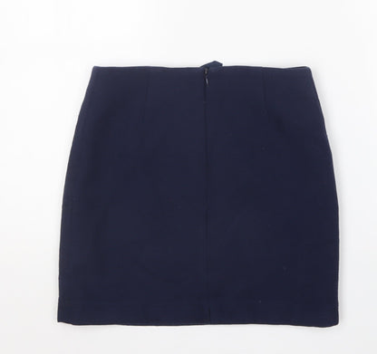 NEXT Womens Blue Polyester Mini Skirt Size 6