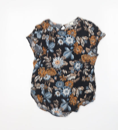 Womens UK Size 6 H&M Multicoloured Basic Blouse