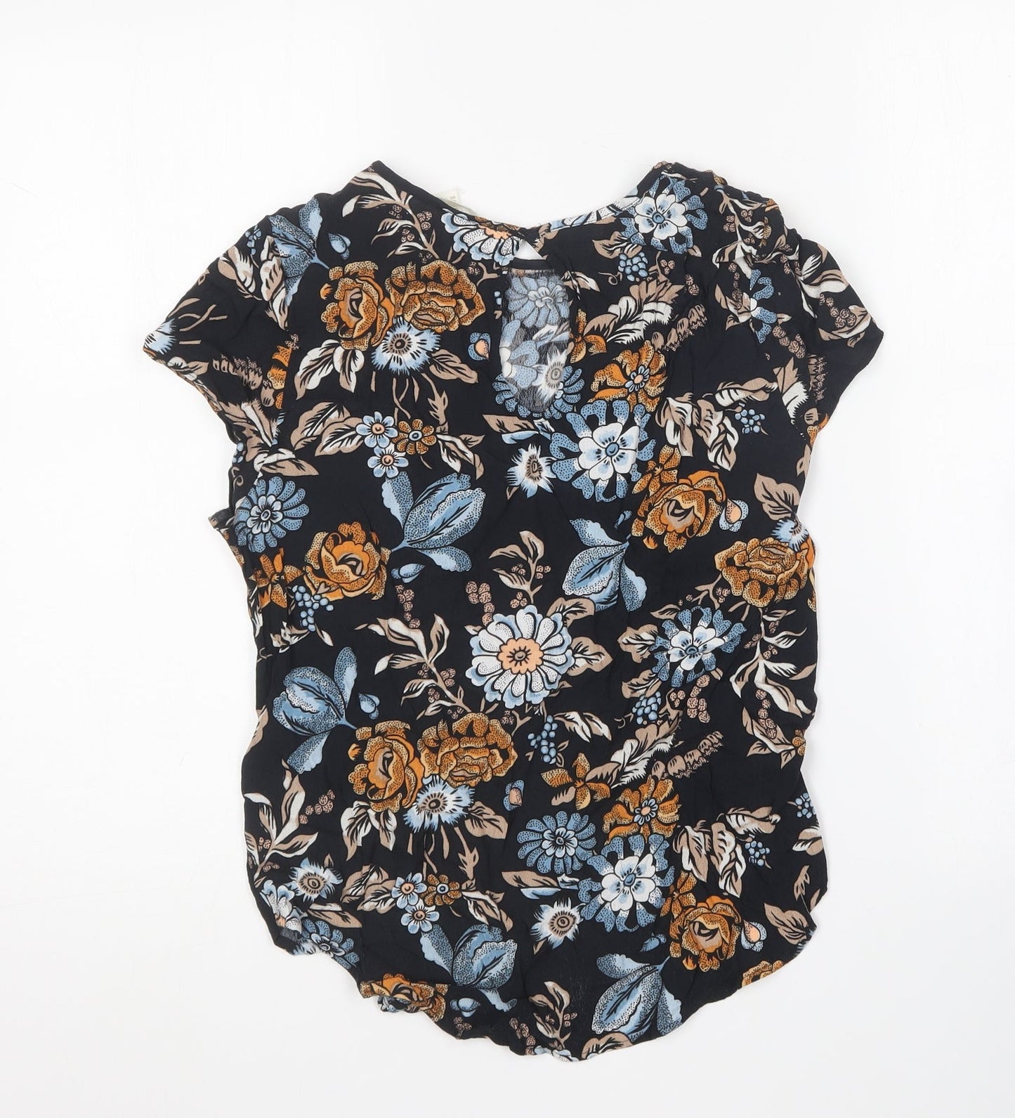 Womens UK Size 6 H&M Multicoloured Basic Blouse
