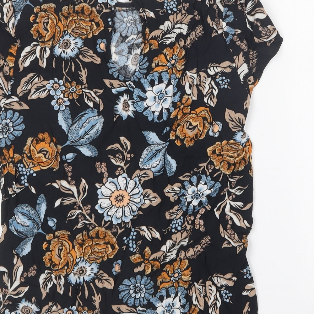Womens UK Size 6 H&M Multicoloured Basic Blouse