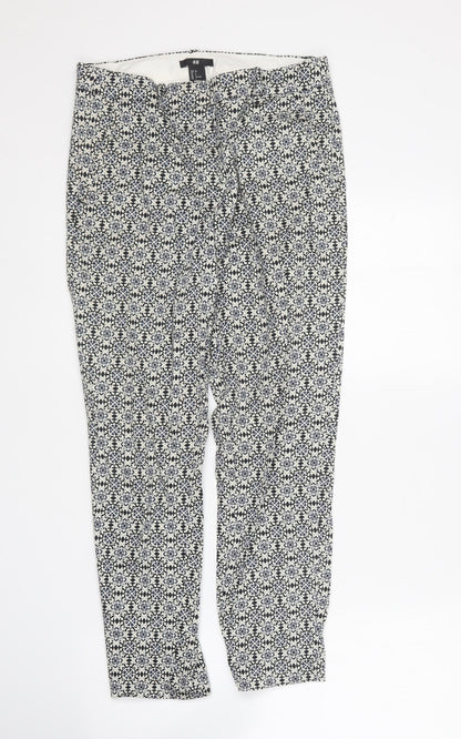 Womens UK Size 6 H&M Regular Fit  Multicoloured Trousers