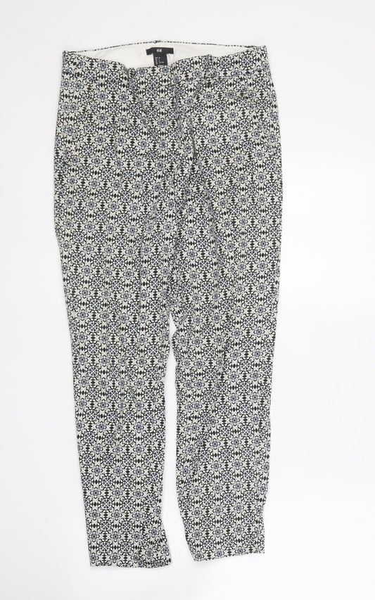 Womens UK Size 6 H&M Regular Fit  Multicoloured Trousers