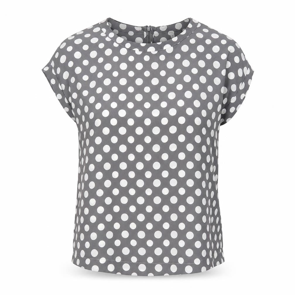 Womens UK Size 8 NEXT Grey Basic Blouse
