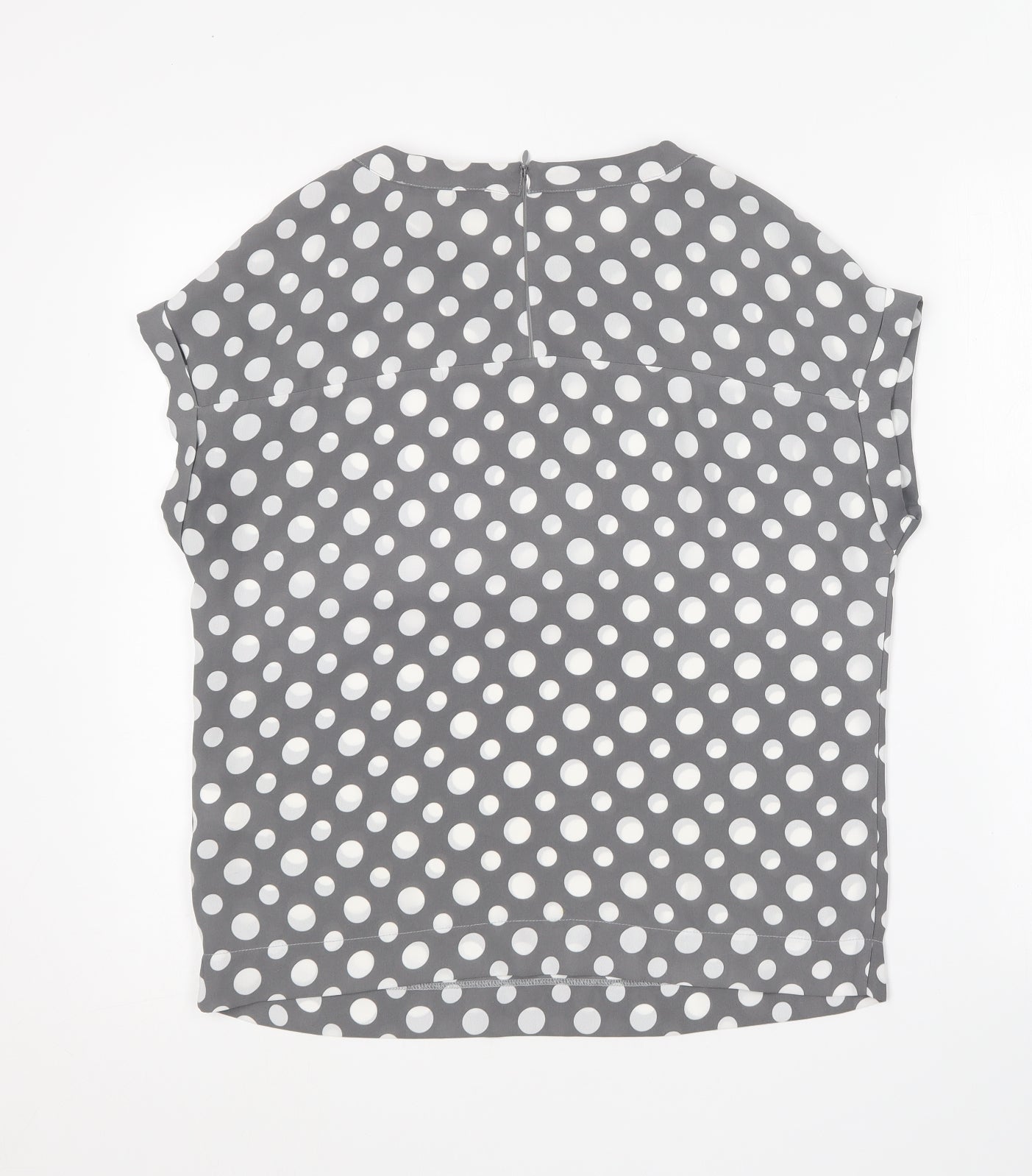 Womens UK Size 8 NEXT Grey Basic Blouse