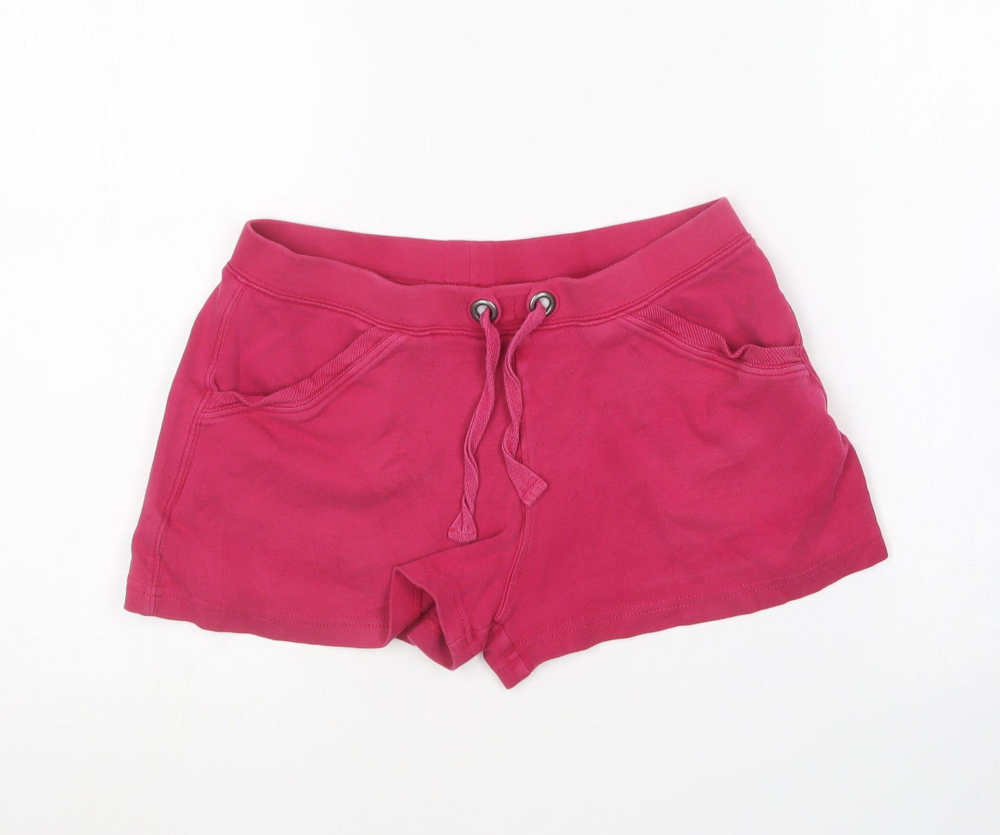TU Womens Pink Cotton Sweat Shorts Size 10 L5 in Regular