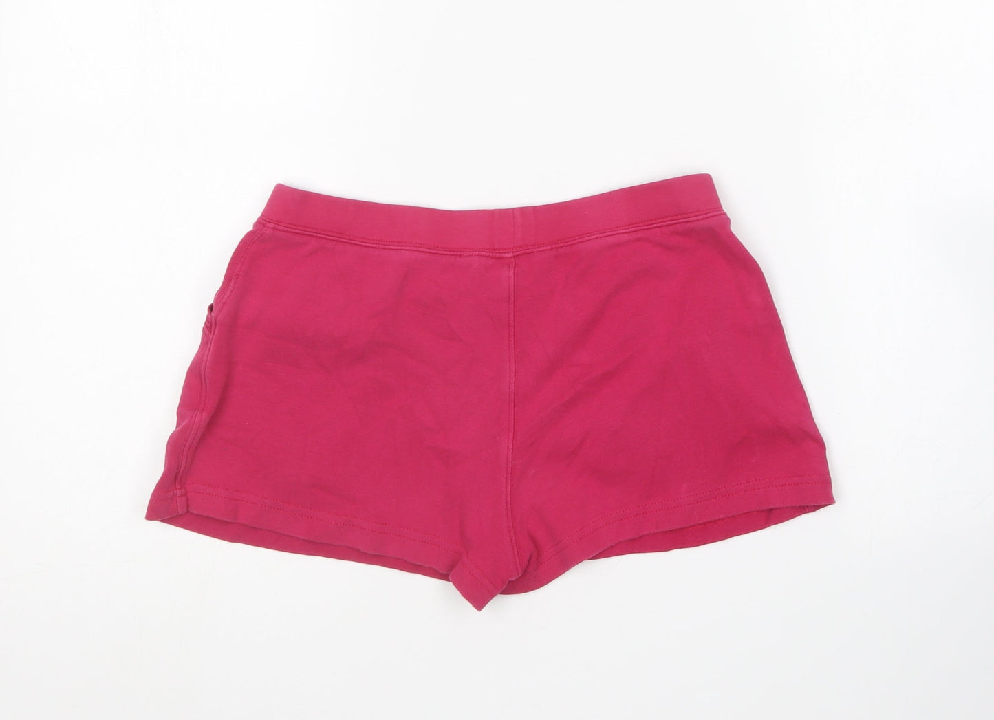 TU Womens Pink Cotton Sweat Shorts Size 10 L5 in Regular