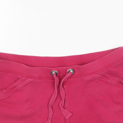 TU Womens Pink Cotton Sweat Shorts Size 10 L5 in Regular