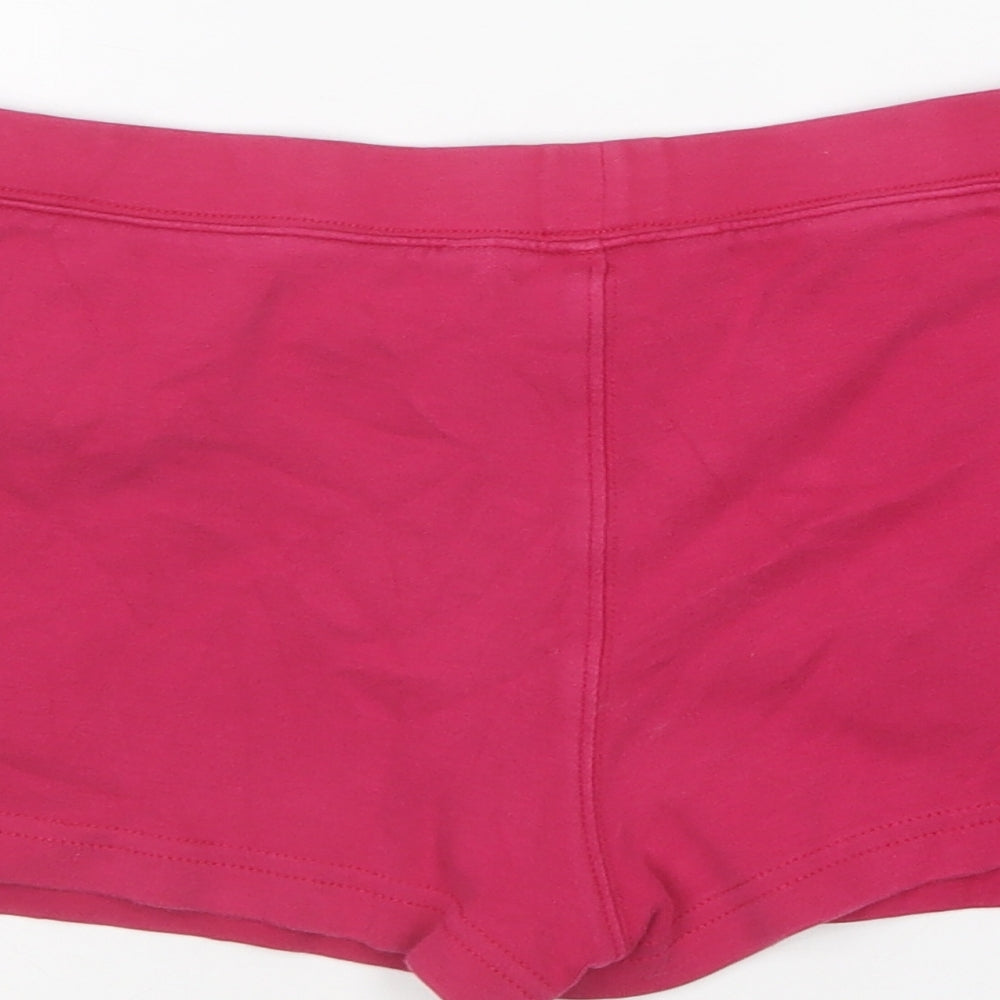 TU Womens Pink Cotton Sweat Shorts Size 10 L5 in Regular