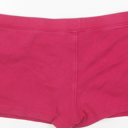 TU Womens Pink Cotton Sweat Shorts Size 10 L5 in Regular