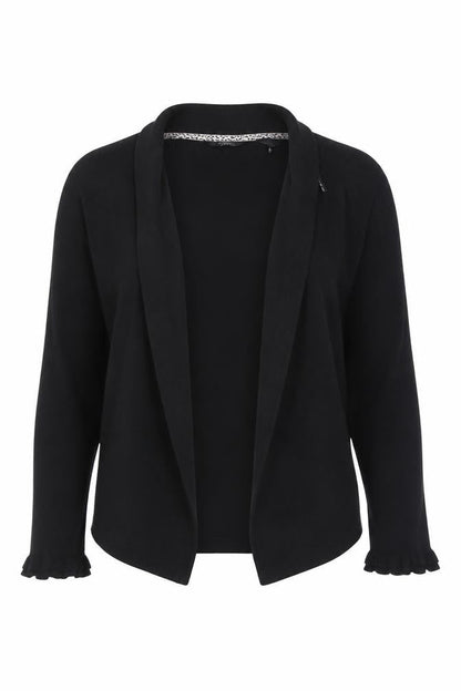 Womens UK Size 14 Star Black Cardigan Jumper