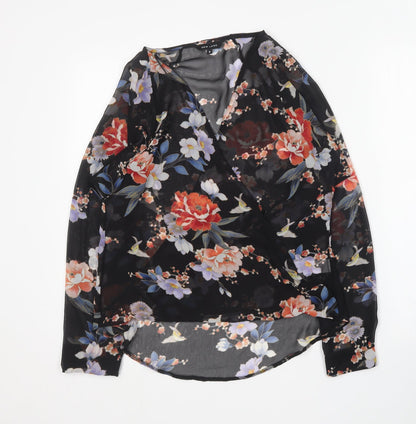 Womens UK Size 8 New Look Multicoloured Basic Blouse