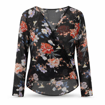Womens UK Size 8 New Look Multicoloured Basic Blouse