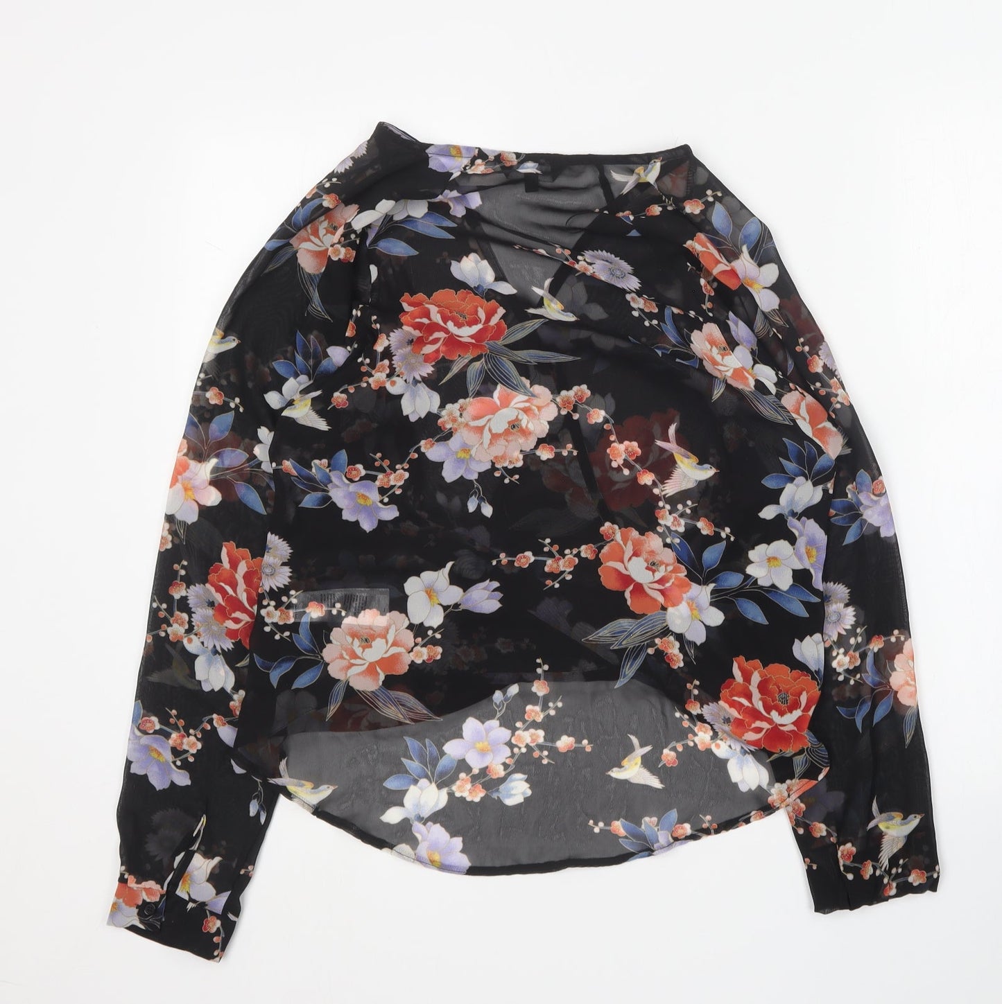 Womens UK Size 8 New Look Multicoloured Basic Blouse