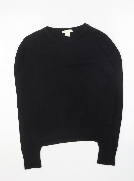 Womens UK Size S H&M Black Pullover Jumper