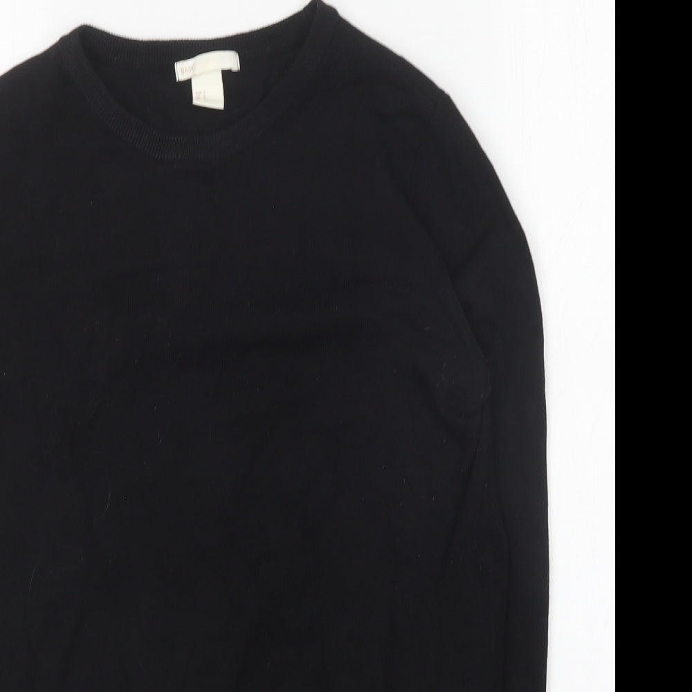 Womens UK Size S H&M Black Pullover Jumper