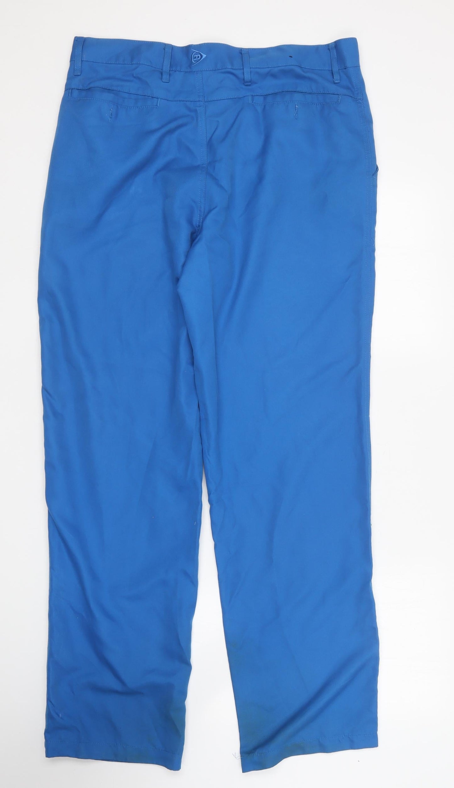 Dunlop Mens Blue Polyester Sweatpants Trousers Size 34 in L30 in Regular