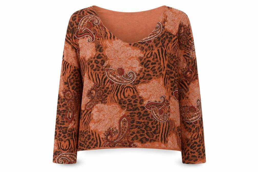 Womens UK Size M Gerard Orange Basic Blouse