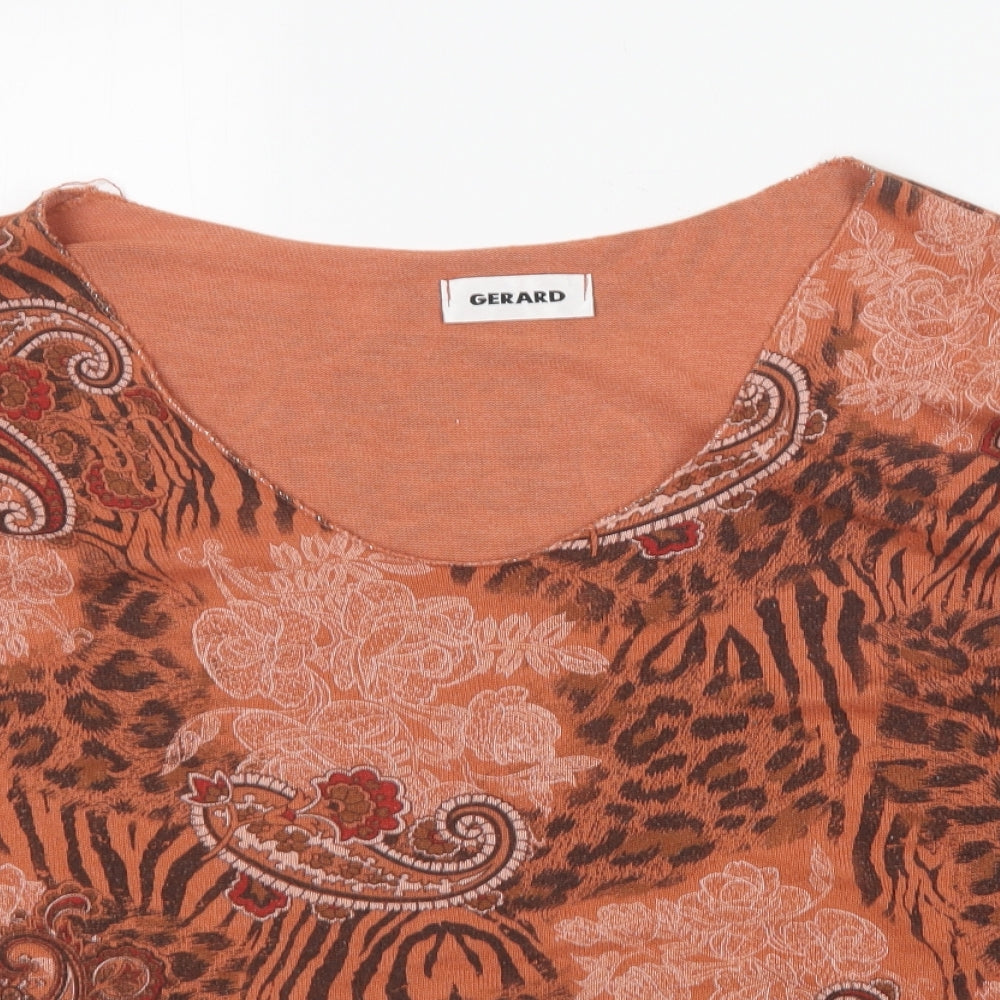 Womens UK Size M Gerard Orange Basic Blouse